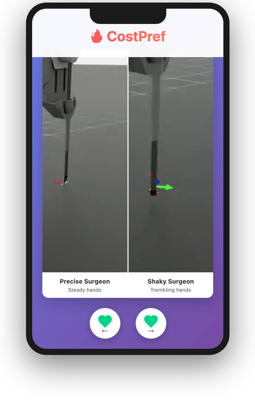 Intuitive interface for pairwise trajectory comparisons.